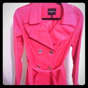 Pink Trench Coat